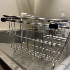 【美品】水切りカゴ　ステンレスの画像