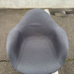 アームシェルチェア グレー/ブラウン脚 チェア 椅子 ダイニングチェアの画像