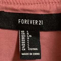 FOREVER 21 ピンク ボンバージャケット L/Gの画像