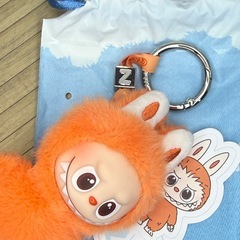 正規品　ラブブ　イニシャル【Ｚ】キーホルダー　おれんじオレンジの画像