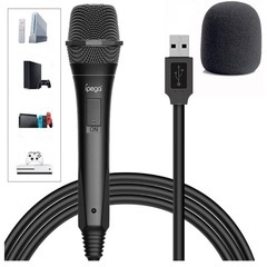 新品⭐︎Switch Nintendo カラオケマイク カラオケ機器 USBアダプター&3Mケーブル Nintendo Switch ニンテンドースイッチ/PS4/PS3/XBOX ONE/XBOX 360/Wii/PCに対応の画像