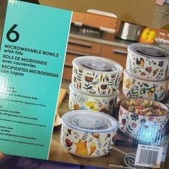 シグニチャーハウスウェア フタ付ボウル 6個セットの画像