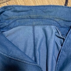 デニムチェスターコートの画像