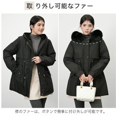 新品　未開封　ブラック　Ｍ　サイズ　コート レディース ゆったり 体型カバーの画像