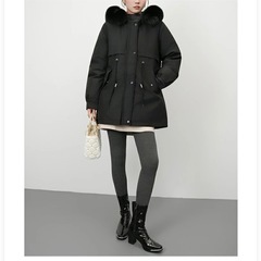 新品　未開封　ブラック　Ｍ　サイズ　コート レディース ゆったり 体型カバーの画像