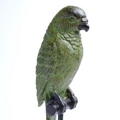 インコ 雑貨 オブジェ おしゃれ アンティーク 鳥 バード リアル パーチの画像