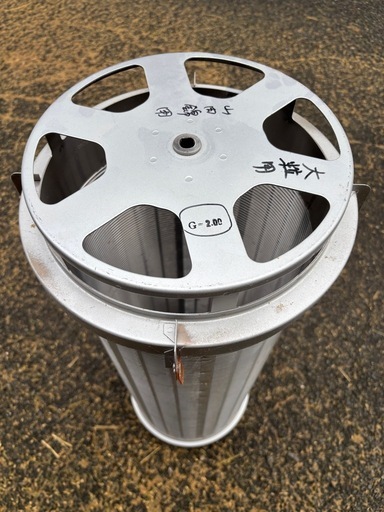 籾摺りの後の計量器