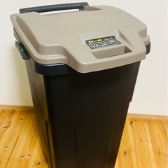 ☆新品☆ リス キャスターペール 90L 大型ゴミ箱 ダークネイビー  キャスター付き ダストボックス  限定カラーの画像