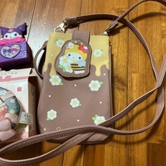 キティマイメロ♦️キティミニバックスマホショルダーの画像