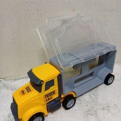 超BIGミキサー車＆建設土木車両３台＆収納できるトラックの画像