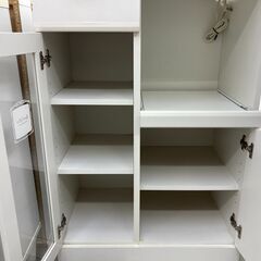 ★リユースのサカイ千葉中央店★  レンジ台 白系 H98×D42×W66 クリーニング済み TC5440の画像