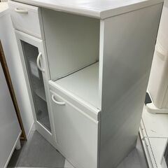 ★リユースのサカイ千葉中央店★  レンジ台 白系 H98×D42×W66 クリーニング済み TC5440の画像