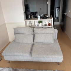 【IKEA ソーデルハムン ソファ】 （カバー：ヴィーアルプ ベージュ/ブラウン）の画像