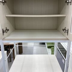 ★リユースのサカイ千葉中央店★  レンジ台 白系 H130×D45×W80 クリーニング済み TC5441の画像