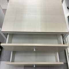 ★リユースのサカイ千葉中央店★  レンジ台 白系 H130×D45×W80 クリーニング済み TC5441の画像