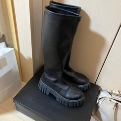 ロングブーツ膝下の画像