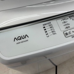 ◇ドリーム尼崎1号館◇【ジモティー割引対象商品】アクア 7kg洗濯機 2021年製 AQW-GS70Jの画像