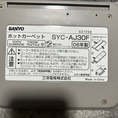 ホットカーペットの画像