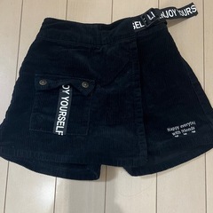 コーデュロイ キュロット スカート キッズの画像