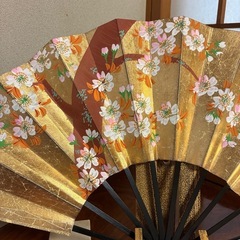 🌹リバーシブル扇子　扇子立てセット　新品未使用　箱付き🌹の画像