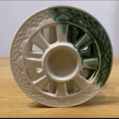 源氏車のようなお洒落な花器の画像