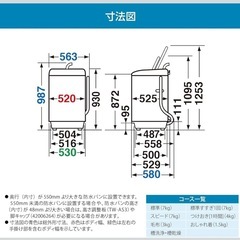 洗濯機　TOSHIBA2021年製　お譲りしますの画像