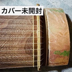 【11月末まで】伝統的13弦琴 木製 ダークブラウン ゆたん付き の画像