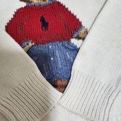 【お取置き中２】ラルフローレン ポロベアニット サイズ:5 シミありの画像