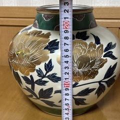 九谷焼　廣仙　花瓶　花器の画像