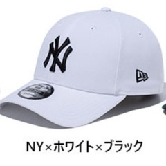 ニューエラ メンズ レディース 9FORTY 940 帽子 ベースボールキャップ スナップバック ベルクロ マジックテープ MLBストリート 大リーグ ホワイトの画像