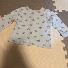 アカチャンホンポ　車柄　水色　90cm パジャマの画像