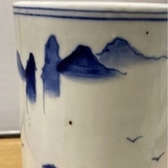 レトロな寸胴 筒形 花瓶【肥26】の画像