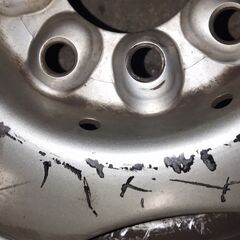 12インチ 12×4.00B 鉄チン2本セット③ 145R12 6PRなどに スタッドレスタイヤ用にどうぞ※引き取り又は待ち合わせの画像