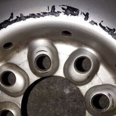 12インチ 12×4.00B 鉄チン2本セット③ 145R12 6PRなどに スタッドレスタイヤ用にどうぞ※引き取り又は待ち合わせの画像