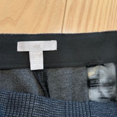 ウエスト　ゴム　ズボン　チェックの画像