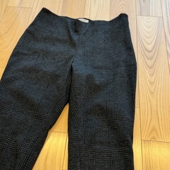 ウエスト　ゴム　ズボン　チェックの画像