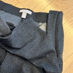 ウエスト　ゴム　ズボン　チェックの画像