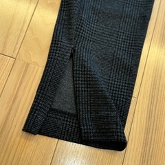 ウエスト　ゴム　ズボン　チェックの画像