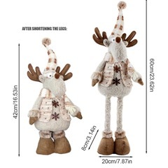 クリスマスオーナメント クリスマス飾り ぬいぐるみ クリスマス置物サンタトナカイの画像