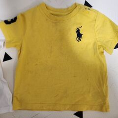 ラルフローレン 12m Tシャツセット 黄色シミ多数の画像