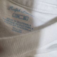 ラルフローレン 12m Tシャツセット 黄色シミ多数の画像