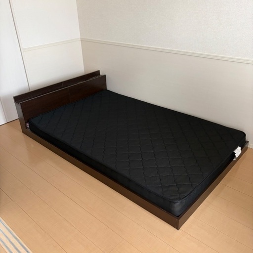 Lonnie【ロニー】ベッドフレーム　ダブル　マットレス別売　 【一年保証付】 楽天市場 | ルームクリエイト - すのこタイプのフロアベッド【Lonnie