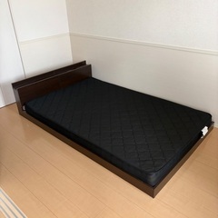 フロアベッド／フレーム＋マットレスセット／コンセント・USB付き（千葉県稲毛区）Lonnie/ロニーの画像