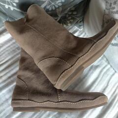 ääniのハーフブーツ　ライトブラウンの画像