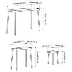 IKEA FRIDNÄS 4点ネストテーブルセット【スツール1点不要で値引き可】江東区で受取柔軟対応！の画像