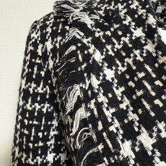 バッグ付きツイードスーツの画像