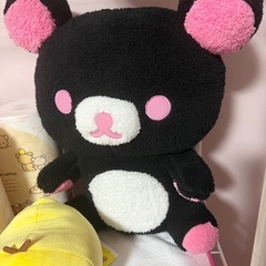 リラックマ　トイレットペーパー４個入り３袋とぬいぐるみ
の画像