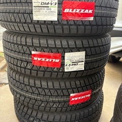 40系アルファード ヴェルファイア 純正ホイール スタッドレスタイヤ4本セット ブリザック dm-v3 225/60r18 の画像