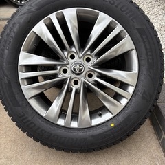 40系アルファード ヴェルファイア 純正ホイール スタッドレスタイヤ4本セット ブリザック dm-v3 225/60r18 の画像