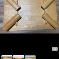 中古☆木製　ローテーブルの画像